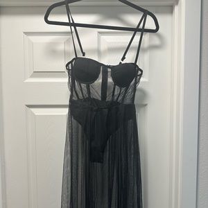 Festival dress- sheer dress with bodice